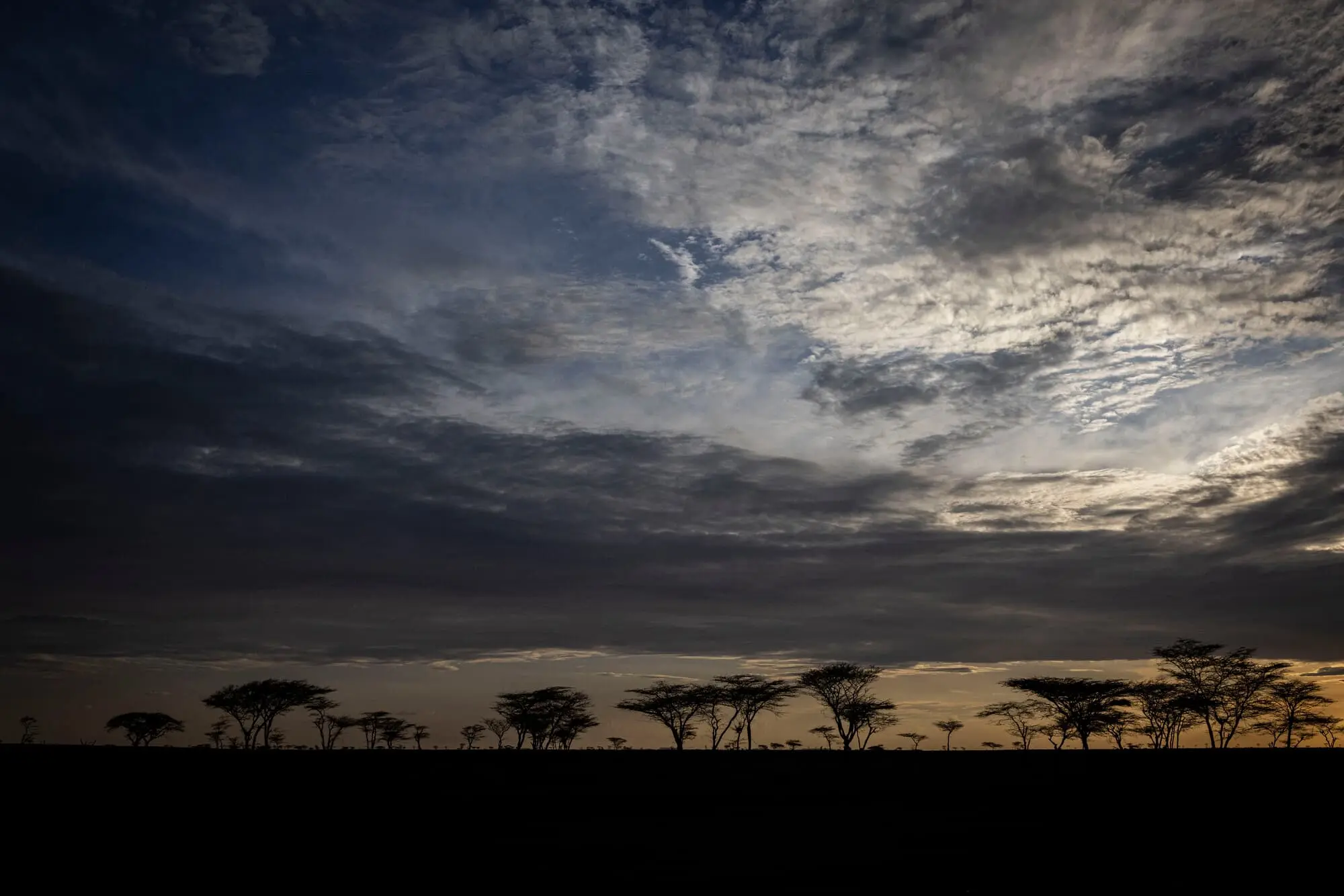 Overcast sky in Africa