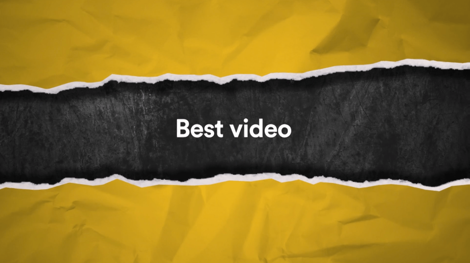The Drum Chip Shop Awards Best Video Banner