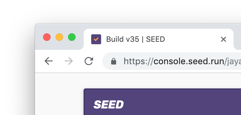 Seed build status in favicon