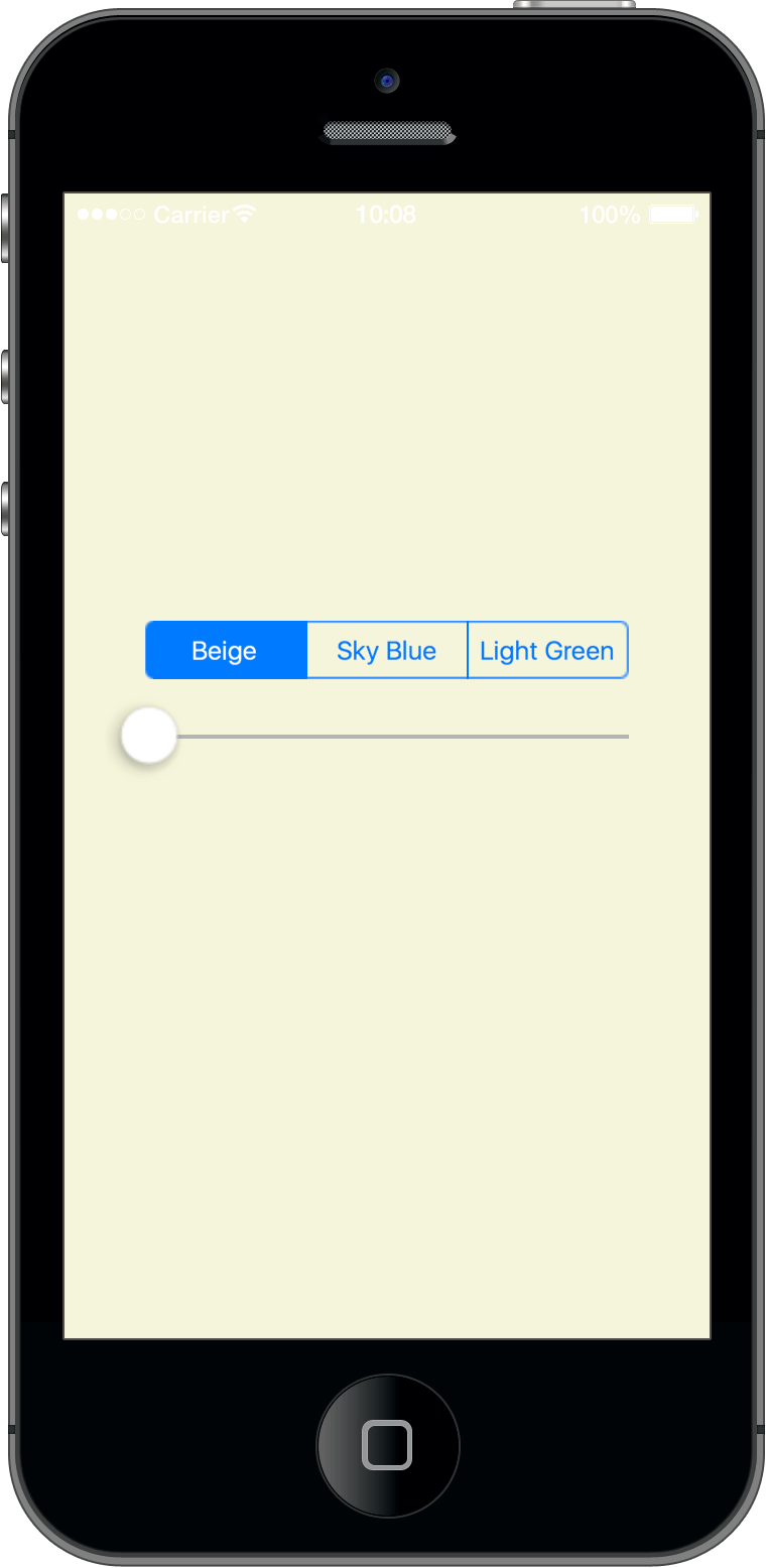 Corona SDK 的 segmented control 和 slider