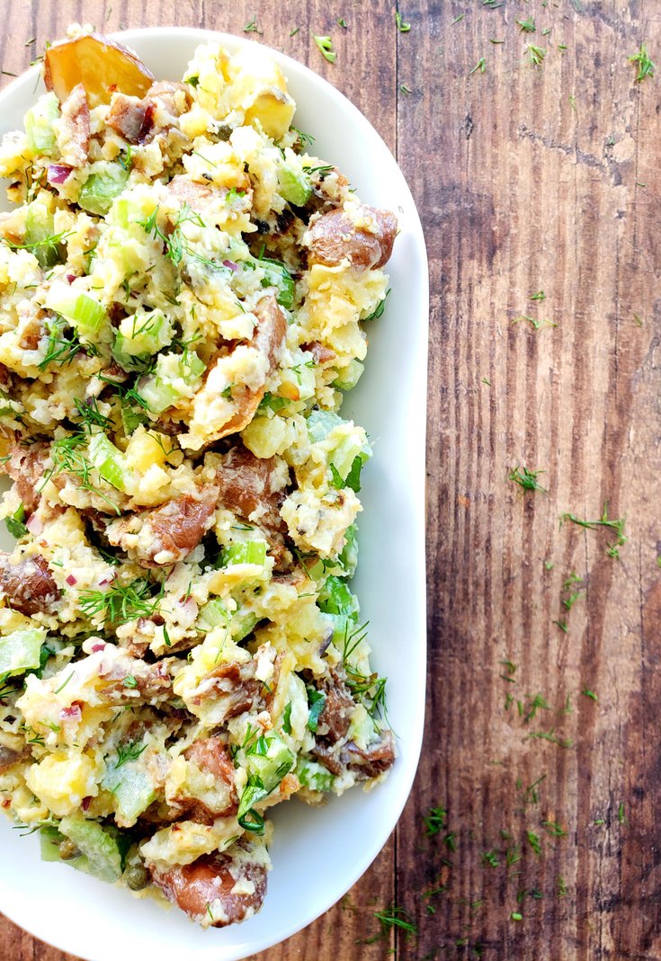 Roasted red potato salad