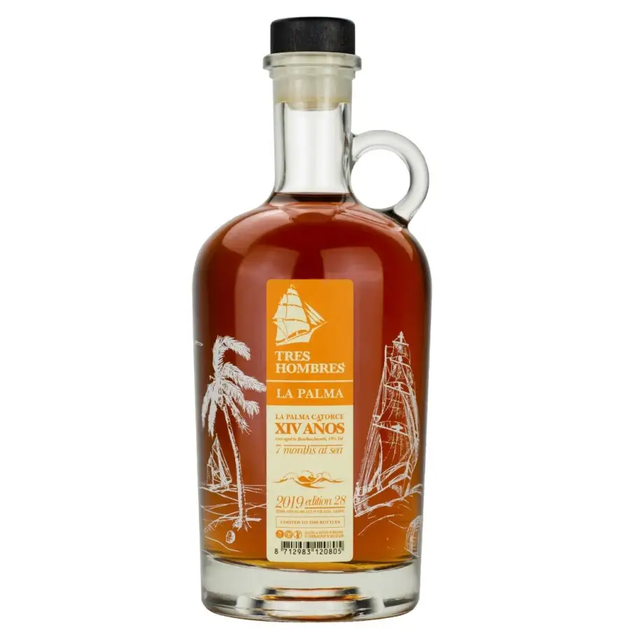 Image of the front of the bottle of the rum Ed. 028 La Palma Catorce XIV