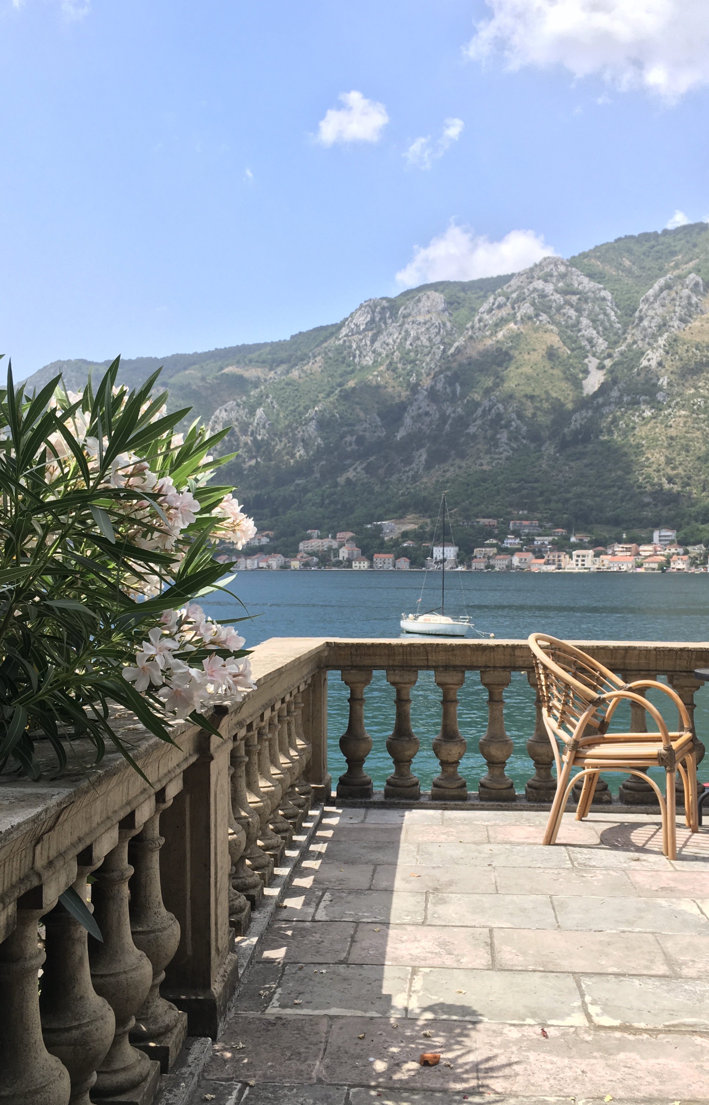 Balcony overlooking the bay