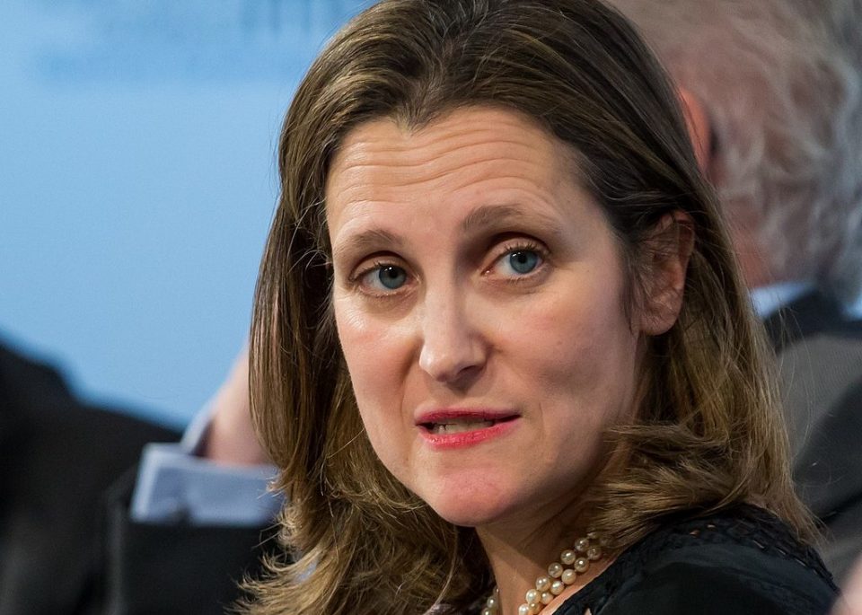 FT: Chrystia Freeland appointed Canada’s finance minister – Jason Kirby