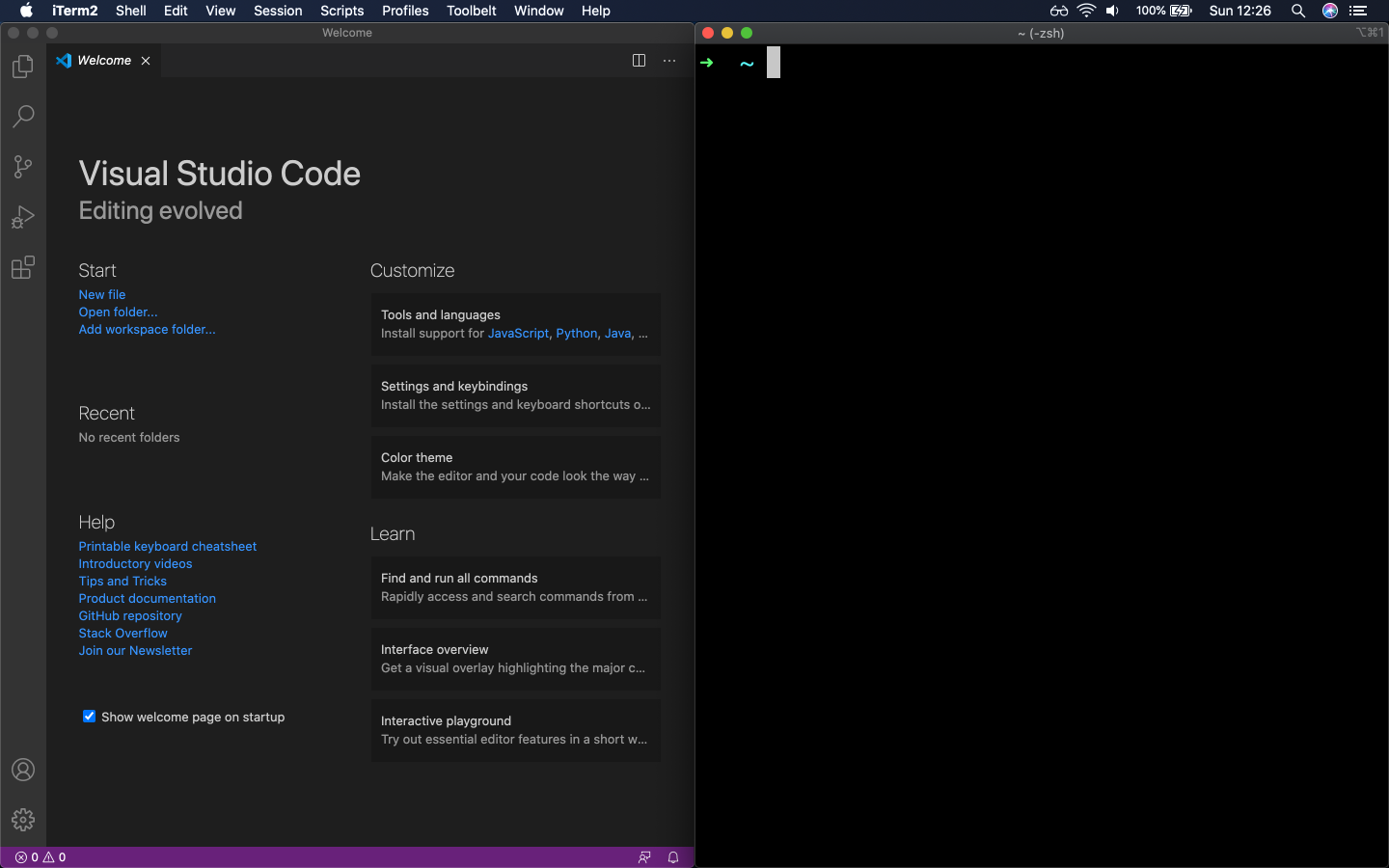 VSCode example as a Graphical User Interface