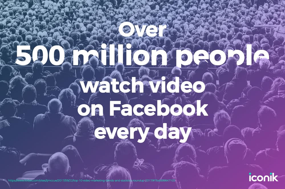 500 million people watch videos in Facebook