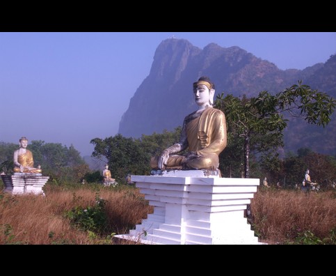 Burma Morning Buddhas 2