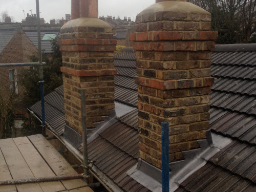 Two new chimneys installed