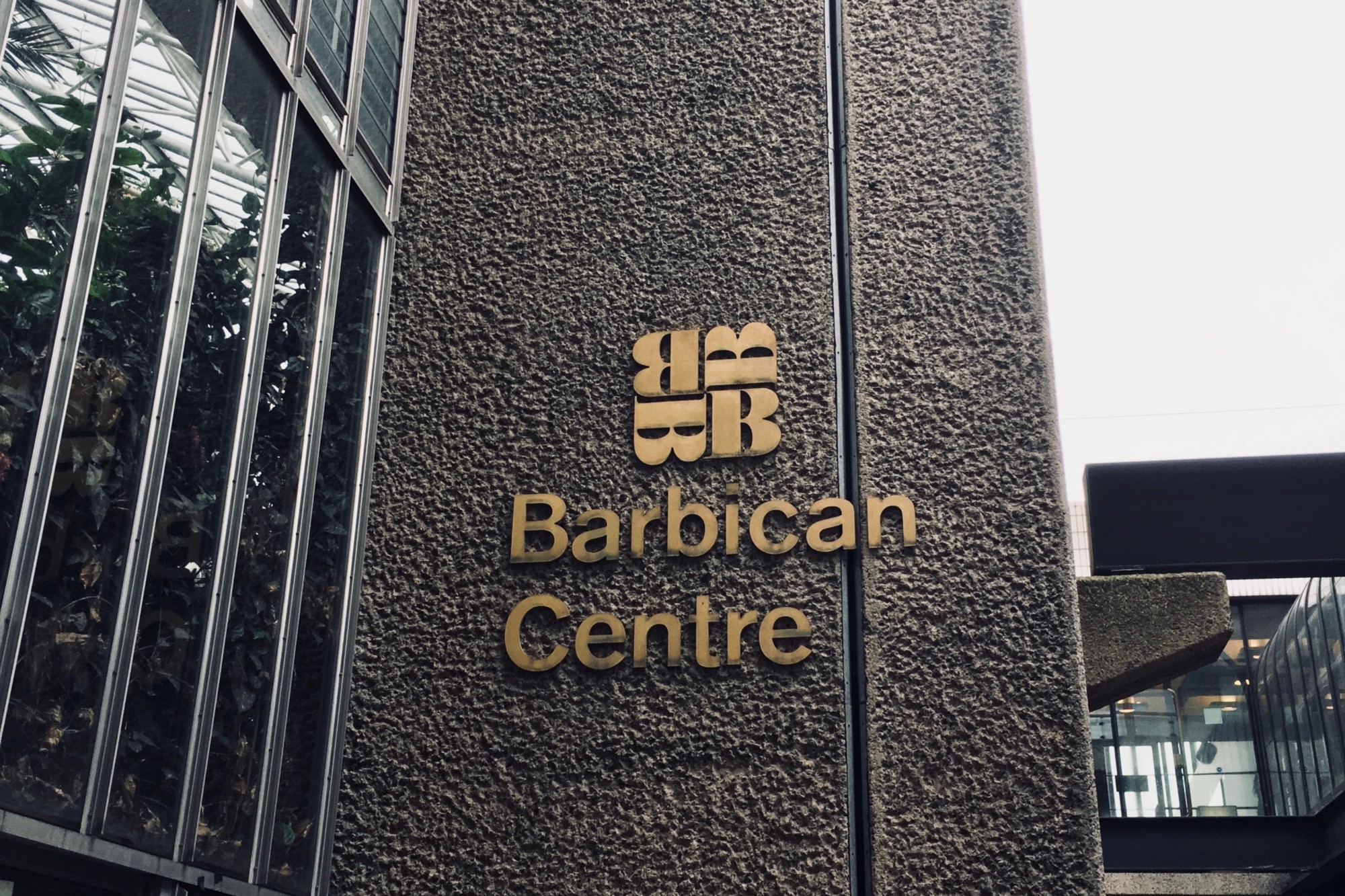 The Barbican Centre entrance — The venue for the excellent Leading Design Conference