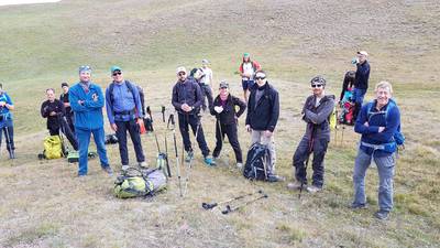 Von links: Andre, Markus, Michael, Magda, Michael, ich, Jürgen