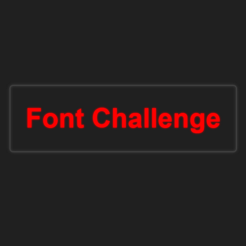 Font Challenge