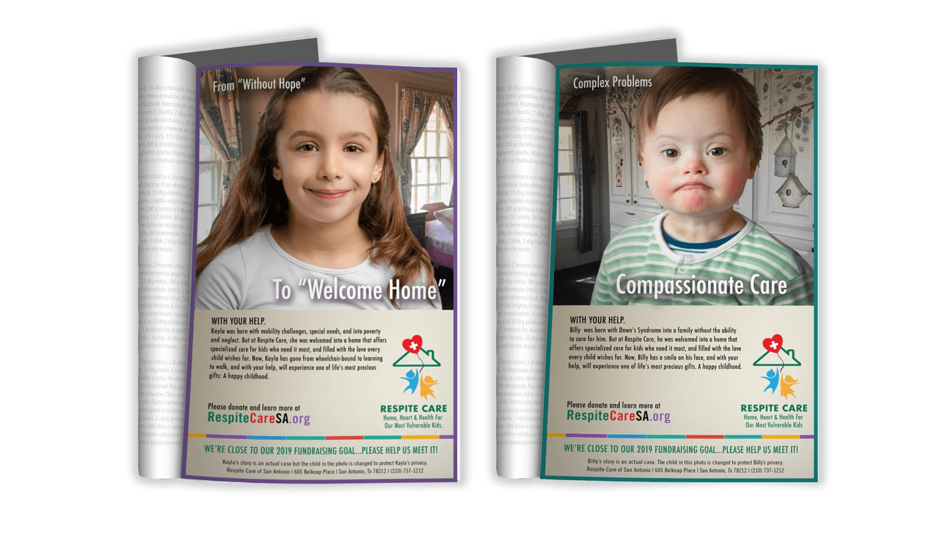 Respite Care Print Ads