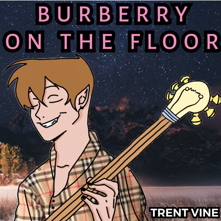 Album art featuring a cartoon version of Trent holding a guitar, with a lightbulb as the head of the guitar.