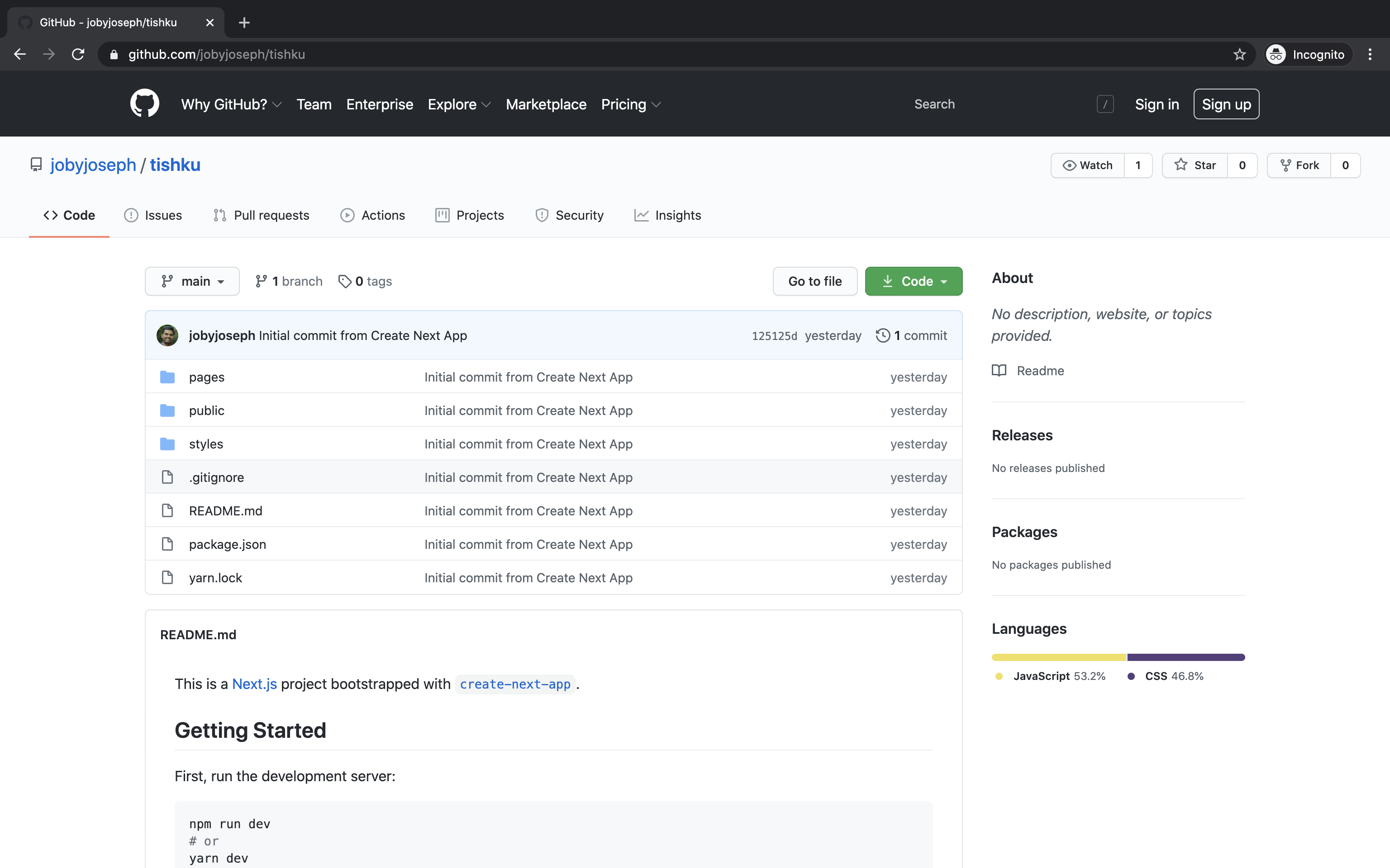 Tishku in Github