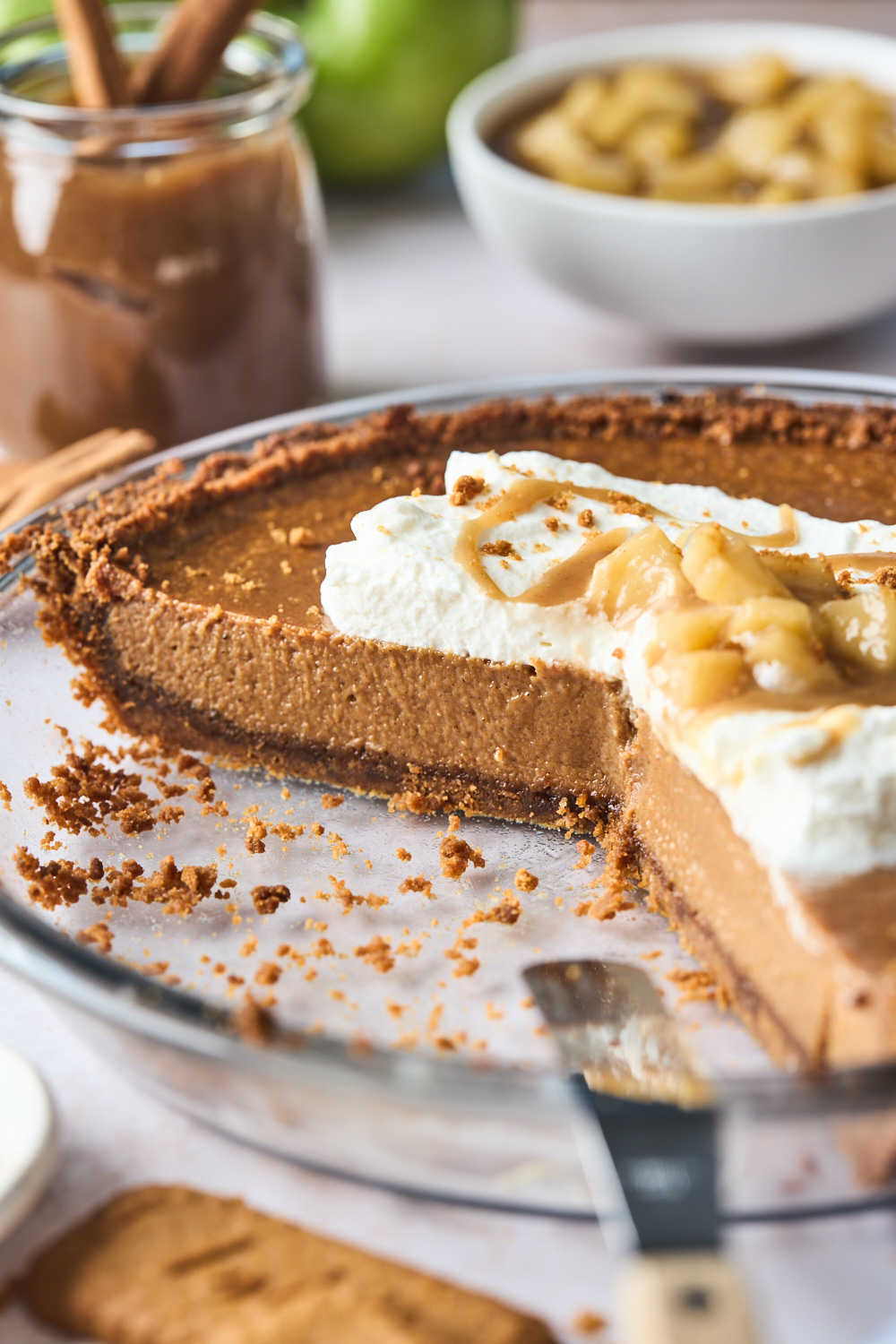 Apple Butter Pie With Biscoff Cookie Crust