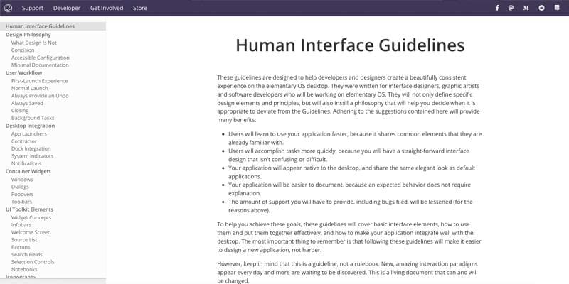 Elementary - Human Interface Guidelines