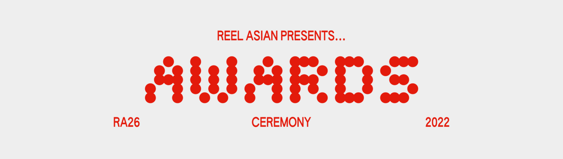 Reel Asian Awards Ceremony Opening Typography GIF