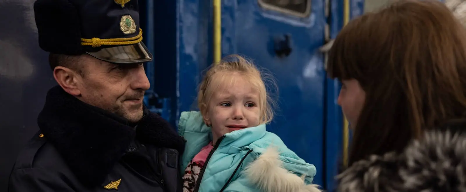 People from Odessa fleeing Ukraine via Lviv train station