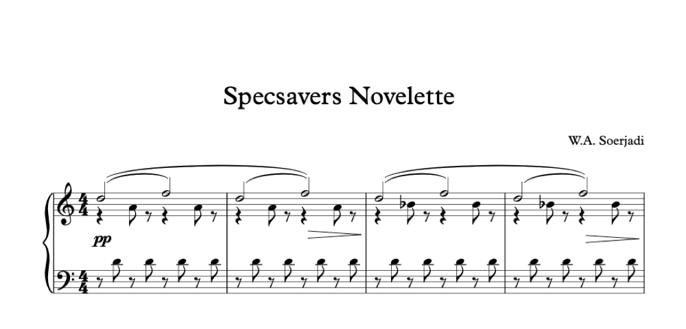Specsavers Novelette