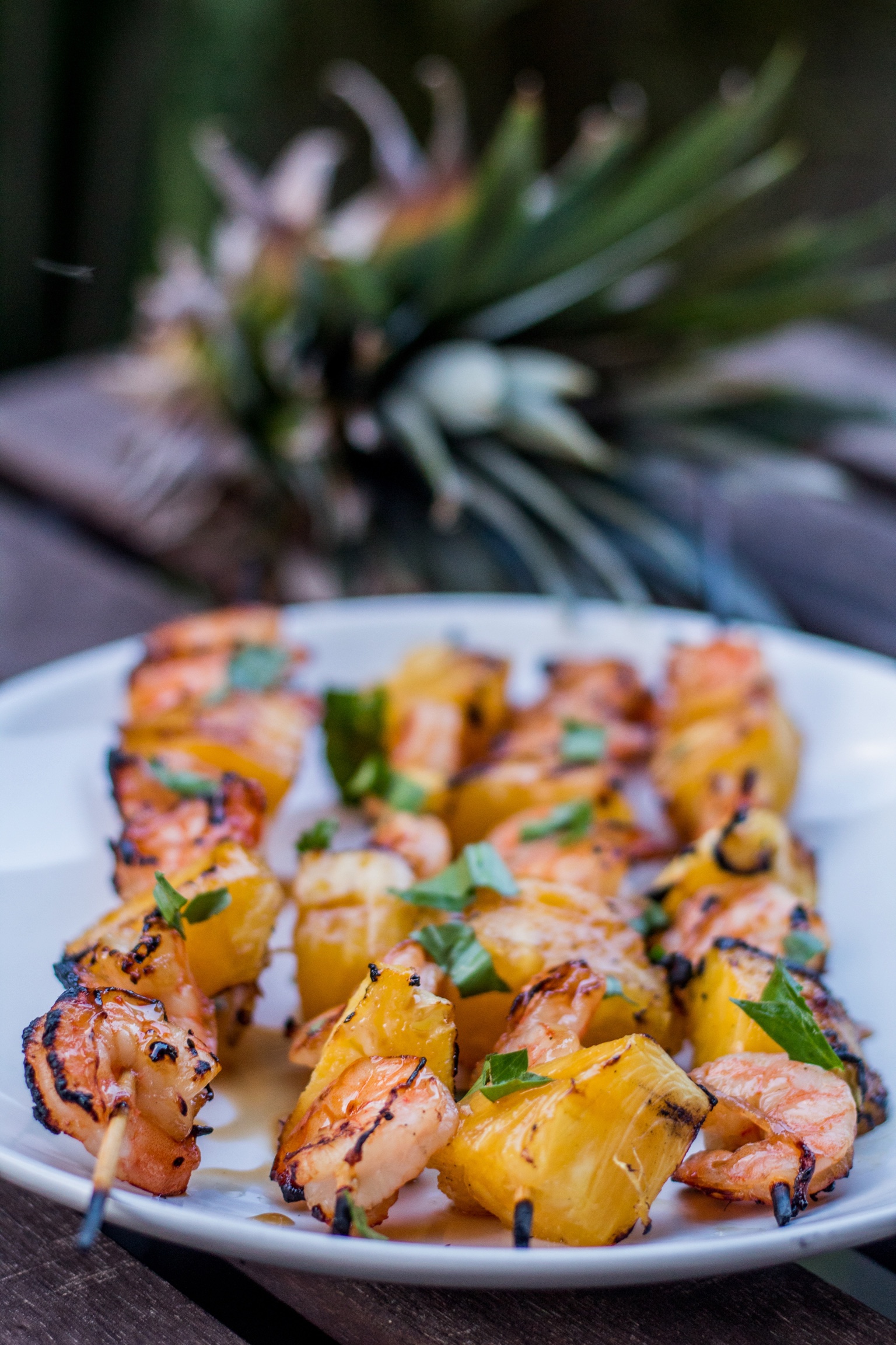 Grilled Pineapple and Shrimp
