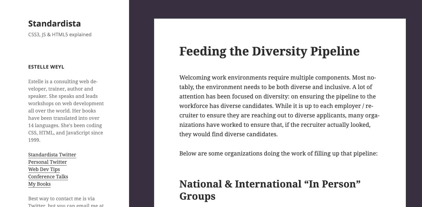 Feeding the Diversity Pipeline