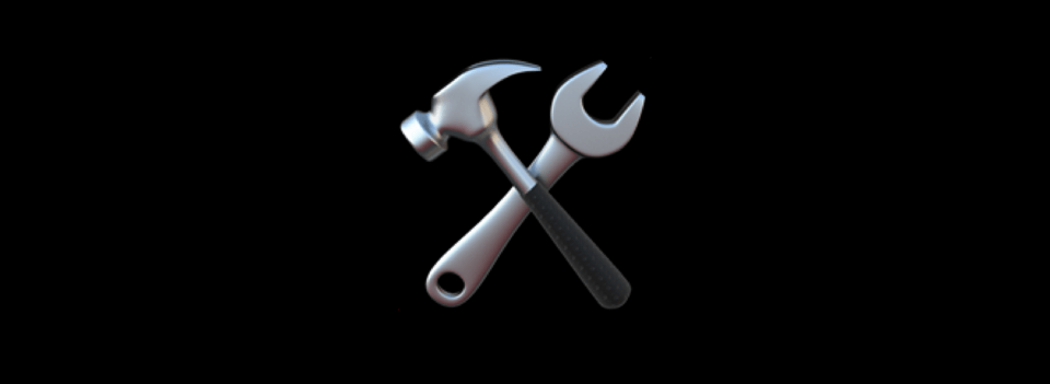 Hammer and spanner cross emoji Hammer and spanner cross emoji