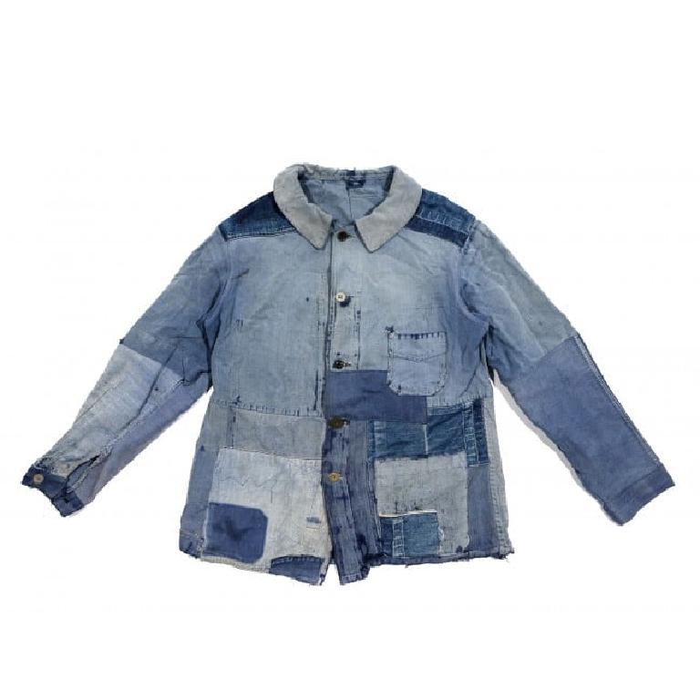 Vintage boro bleu de chauffe