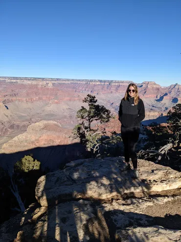 Photograph of Kaley at the Grand Canyon