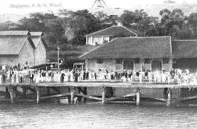 P&O Wharf at New Harbour, c. 1900