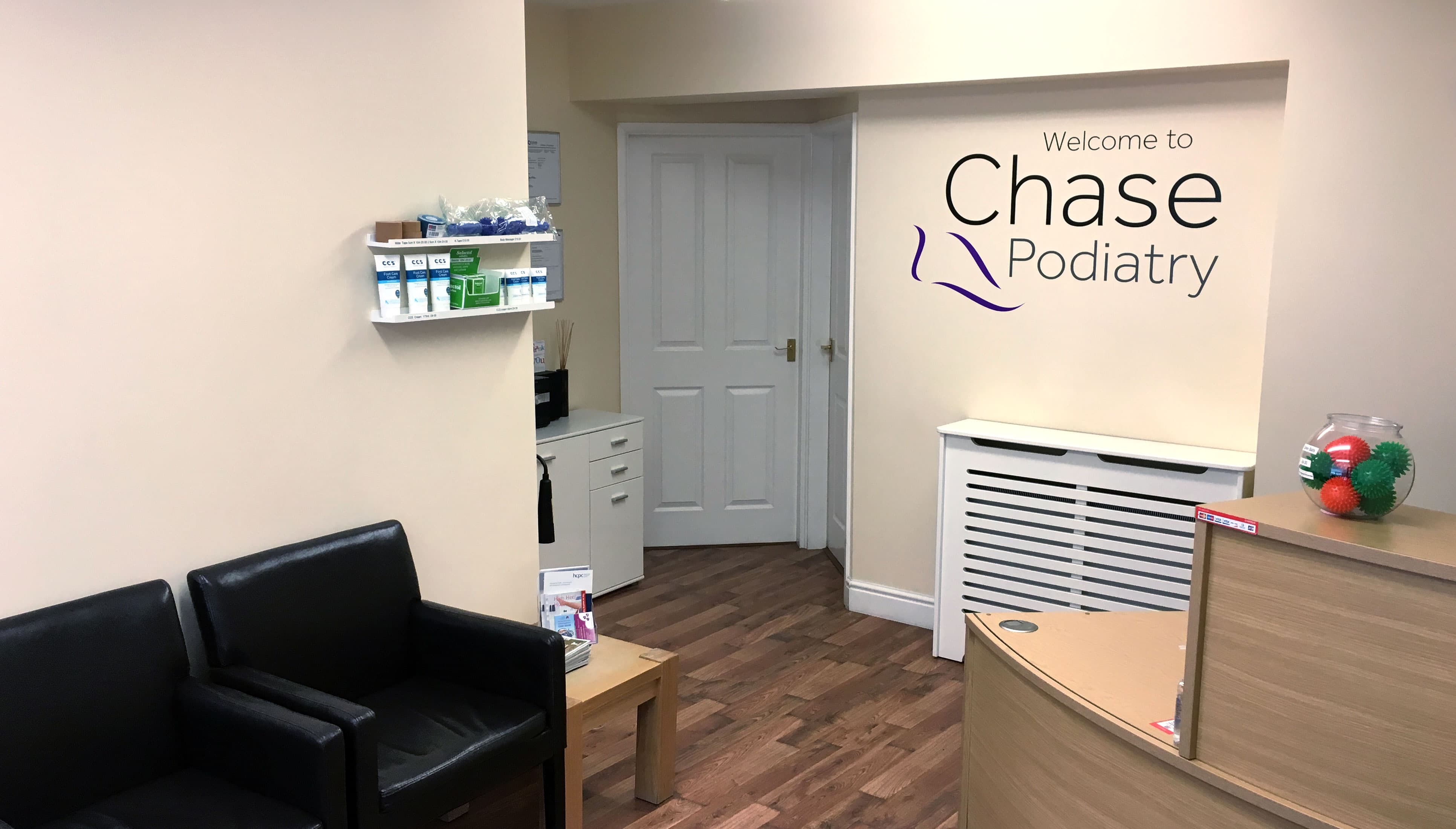 Chase Podiatry & Chiropody Waiting Room