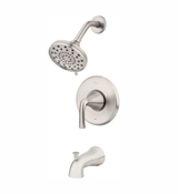 image Pfister Ladera Single-Handle 3-Spray Tub and Shower Faucet in Spot Defense Brushed Nickel Valve Included