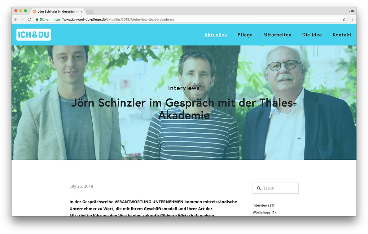 KreativBomber Onlineagentur Freiburg - ICH &amp; DU Pflege Freiburg Blog