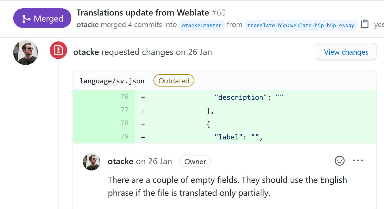 Weblate problem with strings not translated