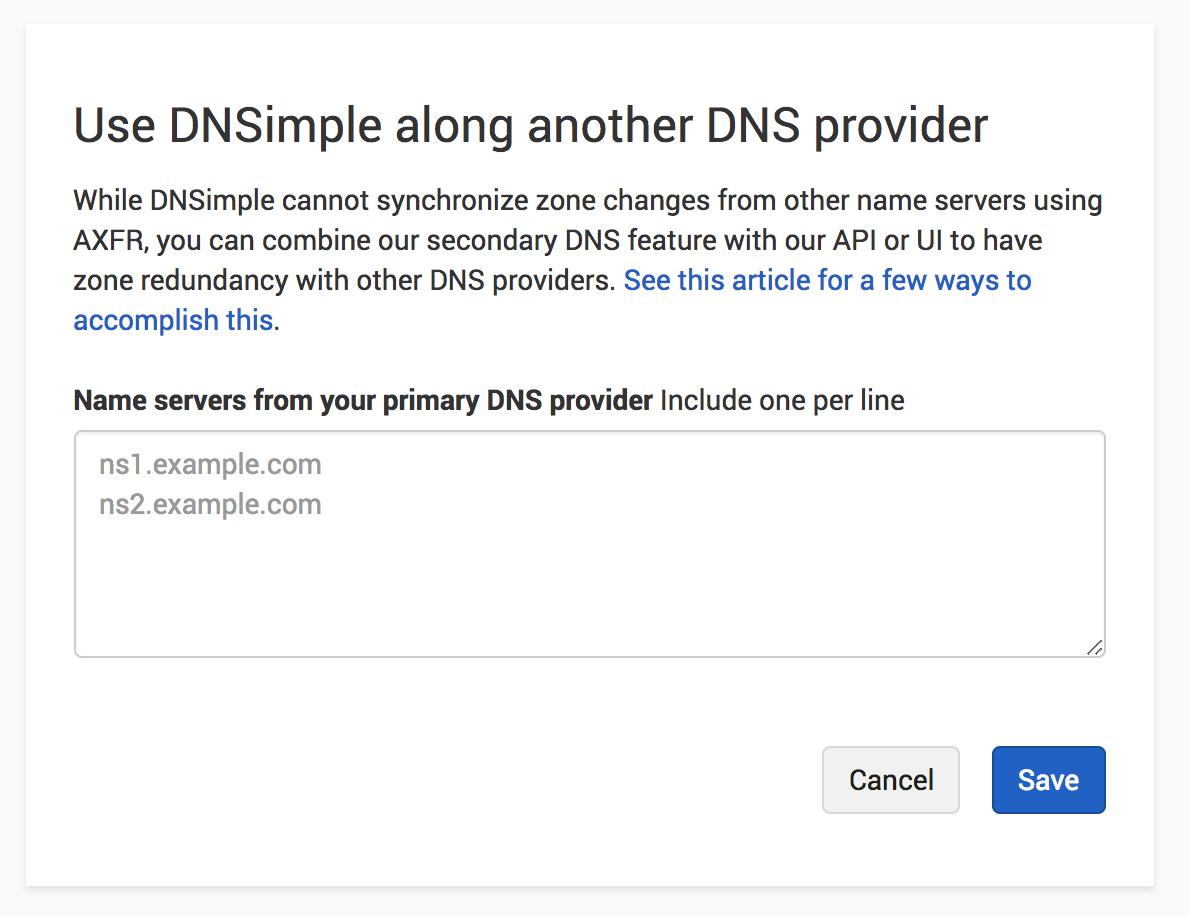 Using DNSimple Alongside Other DNS Providers - DNSimple Help