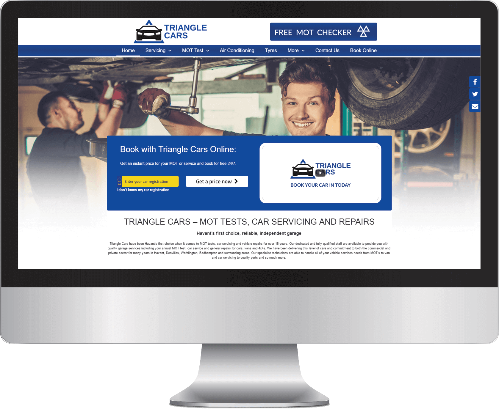 Traingle Cars Website
