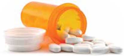 Open Prescription Bottle Spilling Pills Open Prescription Bottle Spilling Pills