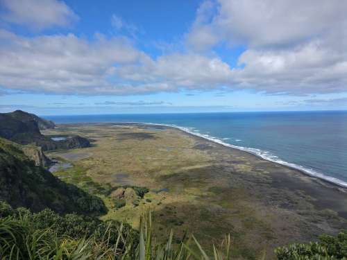 View towards Whatipu Beach