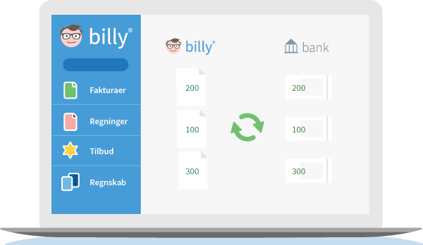 Billy Regnskabsprogram og automatisk banksynkronisering