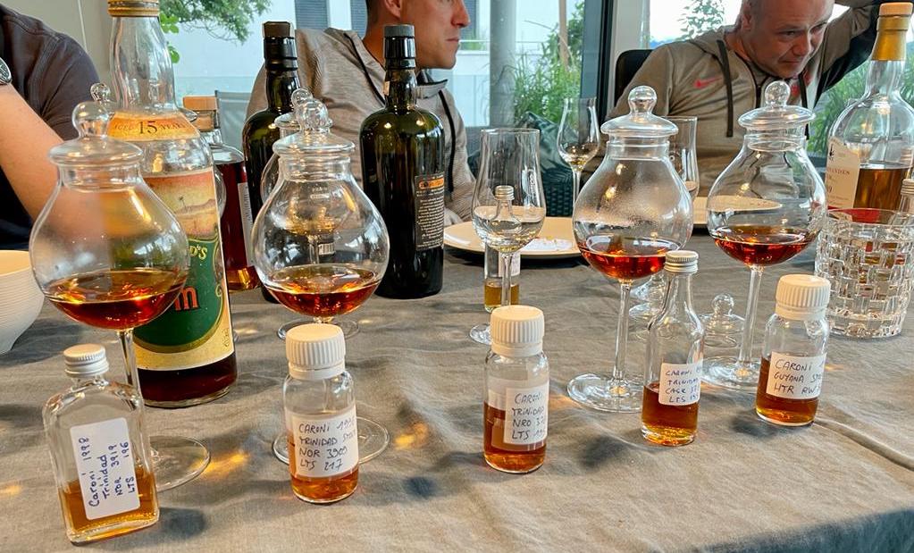 Cask samples of the Caroni ceremony organized by Velier in 2019