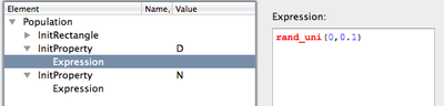 Set initial condition for cell ```Properties``` using ```InitProperty``` in the ```Population``` definition.