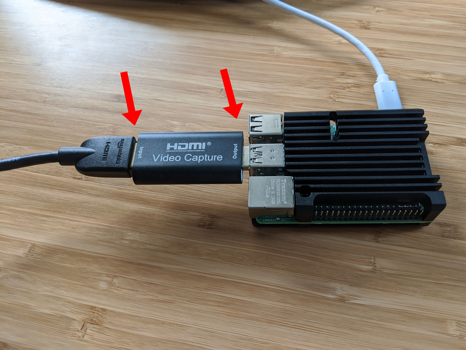 HDMI input connection to Raspberry Pi