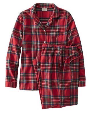 red plaid flannel pajamas