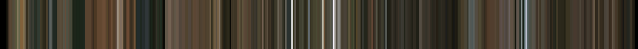 A barcode of colors from the vid Maxwell's Silver Hammer