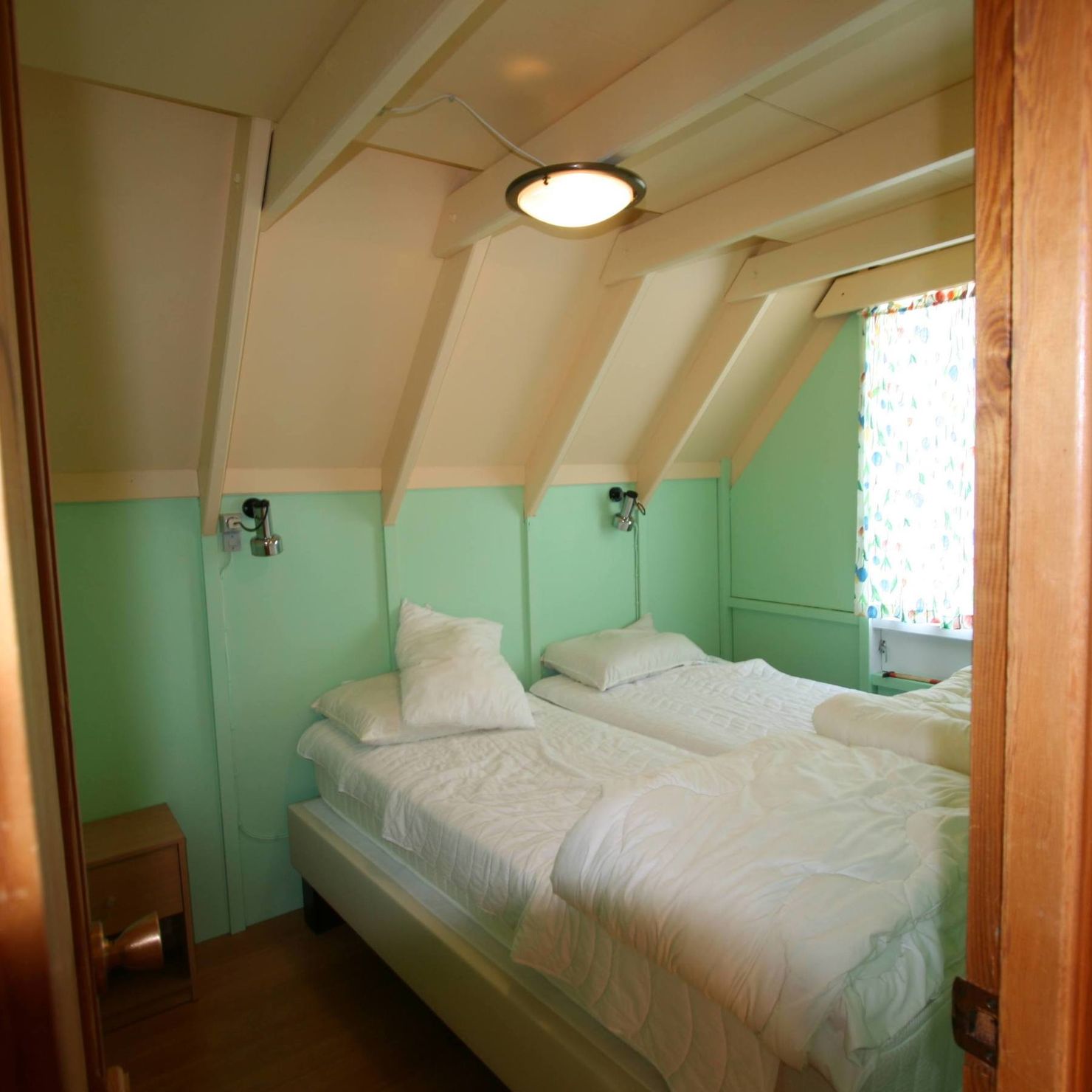 Bedroom with double bed on the ground floor