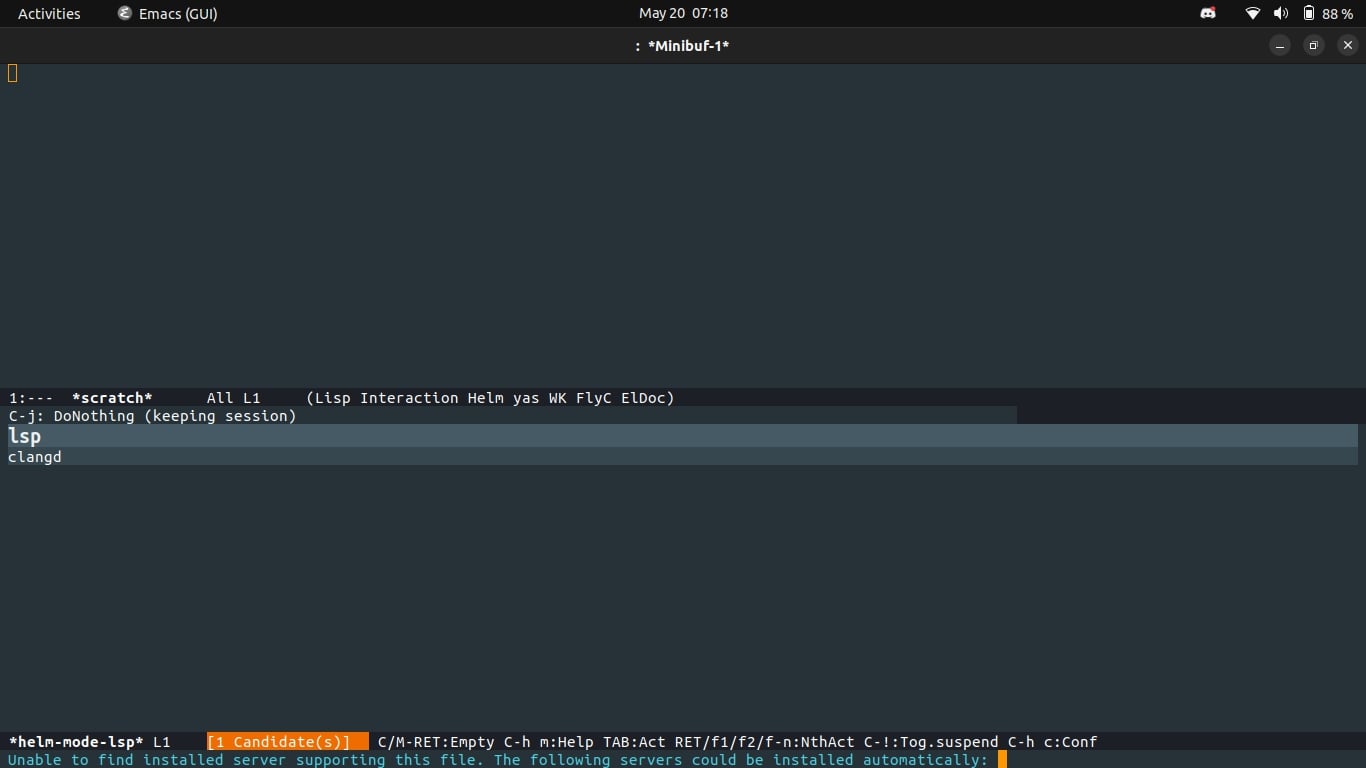 Prompt for downloading clangd inside Emacs