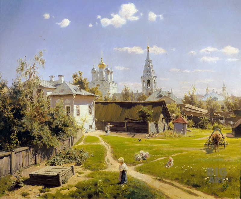 Василий Поленов «Московский дворик», 1878