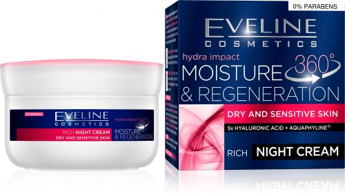 EVELINE Hydra Impact hidratáló és regeneráló éjszakai arckrém 50ml