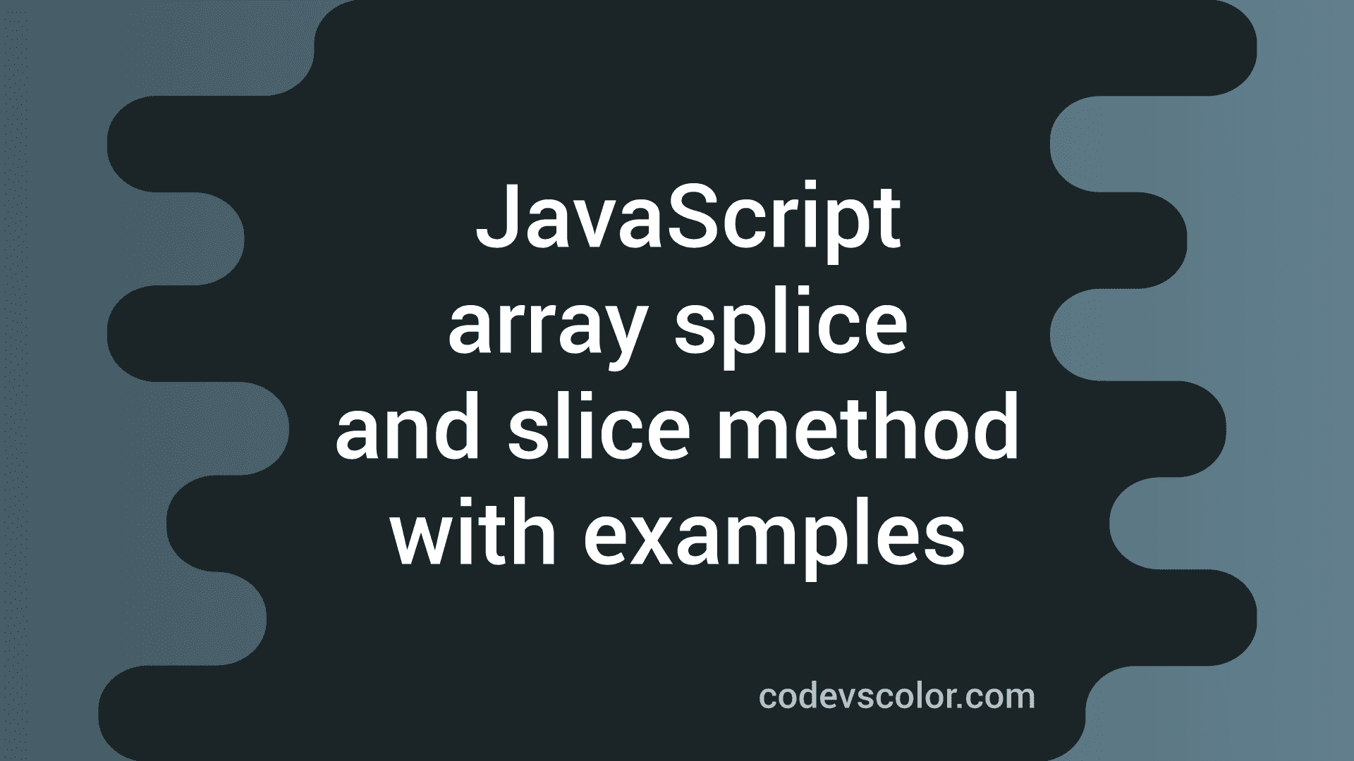 array js slice