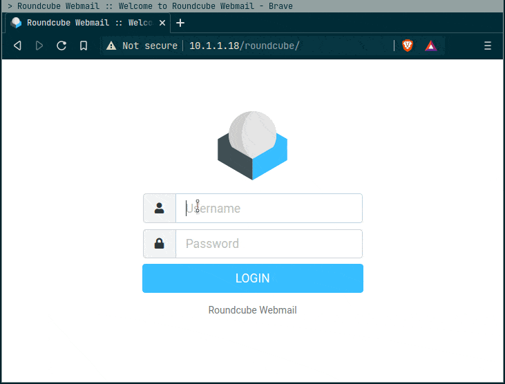 How to login into roundcube webmail