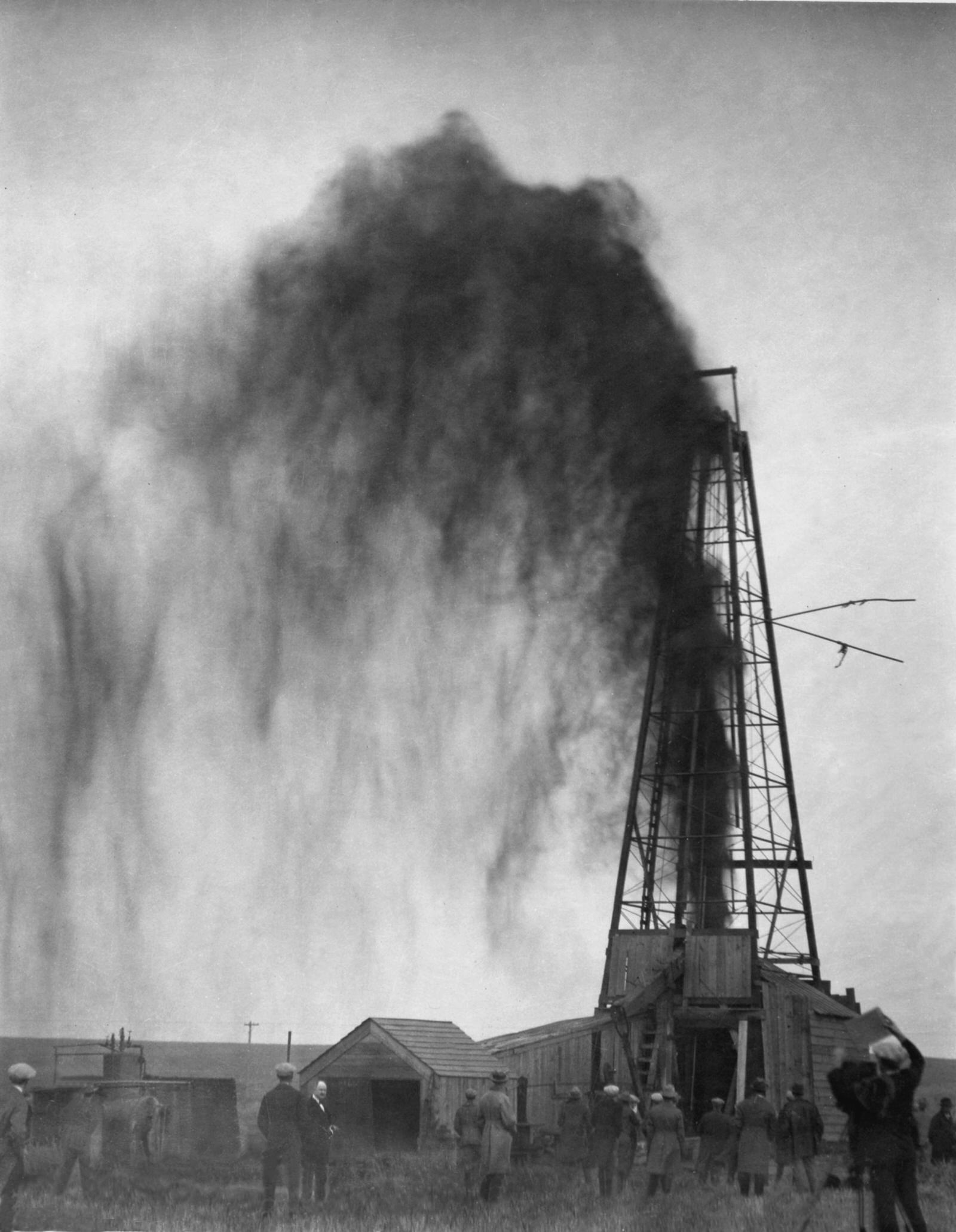 Phillips Petroleum workers strike oil in Osage territory.